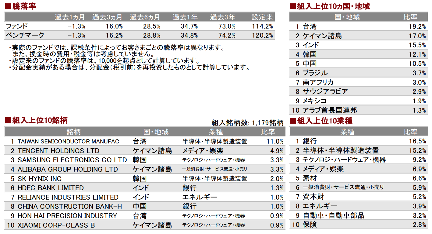 新興国株投資信託